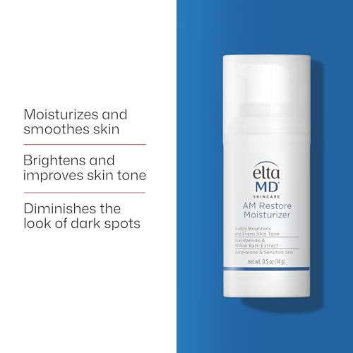 Image of EltaMD AM Restore Face Moisturizer for Women and Men, Light Moisturizer Face Cream, Made with Niacinamide and Hyaluronic Acid