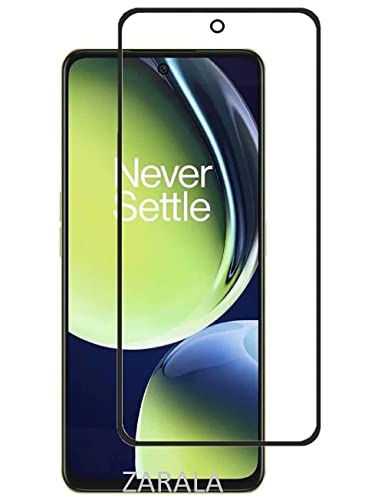 Image of ZARALA Edge to Edge Tempered Glass for OnePlus Nord CE 3 5G and OnePlus Nord CE 3 LIte 5G (6.72 Inch) with Easy Self Installation Kit | Black