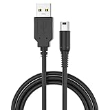 3DS 充電器 USB充電ケーブル 互換 Nintendo New 3DS XL/3DS LL/New 3DS/3DS XL/3DS/New 2DS XL/2DS XL/2DS/DSi/DSi XL など対応 USB電源コード Compatible with 3DS (黒, 1本入り)