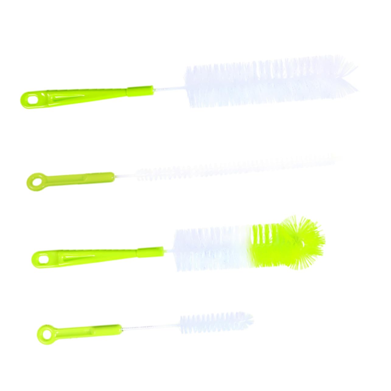 Healeved 1 Set 4pcs Cleaning Brush Water Cup Brush Bottle Brush Bottle Cleaner Brush Handle Cup Cleaner Cup Washing Brush Pp Environmental Protection Plastic Green