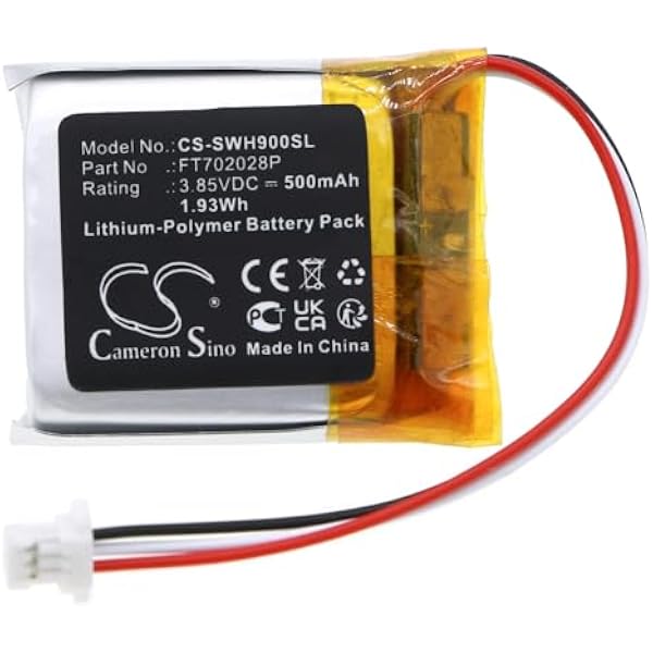 Аккумулятор TECHTEK 500mAh совместим с Sony Inzone H9 WF1000XM4 зарядный чехол WH-CH720N WH-XB910 WH-XB910N заменяет FT702028P SP702428 FBA