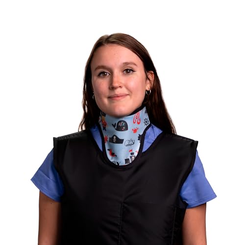 Image of Thyroid Shield /Collar with PVC Easy Clean Color Pirate .50mm PB Light Weight Radiation Protection