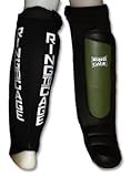 Ring to Cage GelTech MMA Grappling Shin Instep - Coverd Back - Zip Closure-X-Large