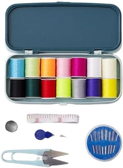 MVNOIRE Multifunctional PP Sewing Kit Household Mini Tool Needle Thread Box