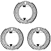 Caltric Front & Rear Brake Shoes Compatible with Yamaha Timberwolf 250 Yfb250 Yfb-250 Yfb 250 1995 1996 1997 1998 New