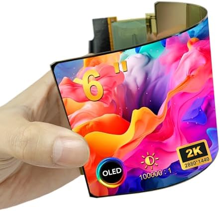 Amazon.co.jp wisecoco 6インチ 2K OLED ディスプレイ フレキシブルモニター 有機EL IPS