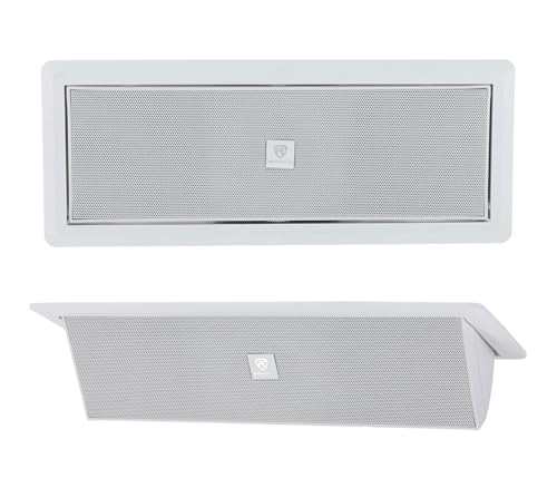 Rockville LUX Stealth D4 Pair, Motorized Flush-Mount Dual 4