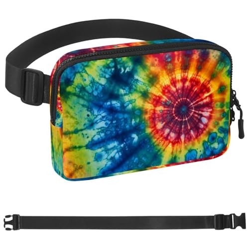 Ceinture de course à pied pour homme et femme et sac banane de sport tie-dye