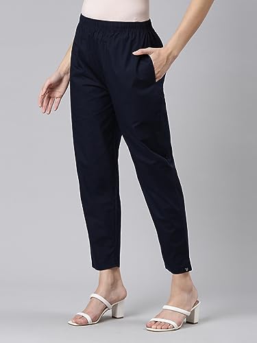Image of TWIN BIRDS 100% Woven Cotton Fabric Kurti Pant /Trousers with Functional Pocket for Women