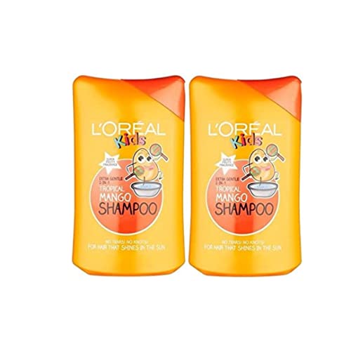L’Oreal Paris 2-in-1 Kids Tropical Mango Shampoo 250 ml Pack of 2