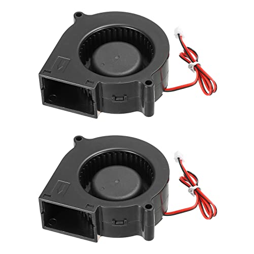 Ventilador CC 24V 7530 para CPU GPU y refrigeración de tarjetas gráficas 3D en ordenador, 2 uds