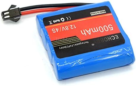 12.8V 4S 500mAh 6.4Wh LiFePO Battery SM-2P Normal Plug for RC Racing Buggy Truck Speed Boat Ship