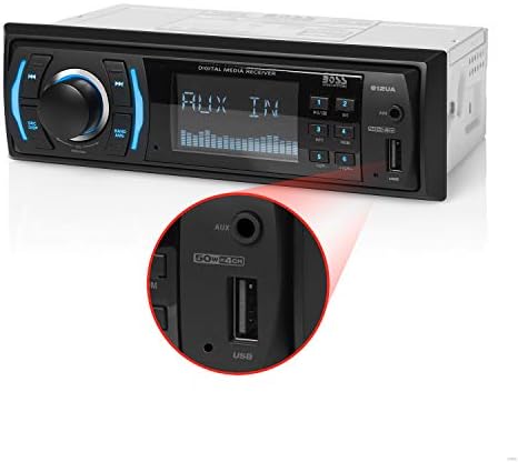 BOSS Audio Systems 612UA Multimedia Car Stereo - Single Din, No CD DVD Player, MP3, USB Port, AUX Input, AM/FM Radio Receiver