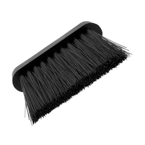 HIAKDOFT Fireplace Brush and Mini Dustpan Set, European Style Handheld Chimney Whisk Broom with Replacement Head for Wood Burning Stove Ash Cleaning, Compact Hearth Sweeper for Home and Villa Use