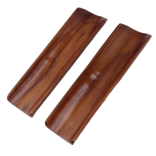 Platos de sushi de madera sólida Yosoo 2 piezas rectangulares miniatura 1