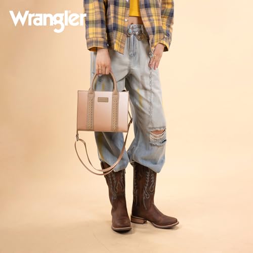 Image of Wrangler Tote Bag for Women Designer Satchel Handbags Top-handle Purses with Strap