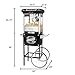 Great Northern Popcorn Company Black Paducah 8 Ounce Antique Popcorn Machine and Cart