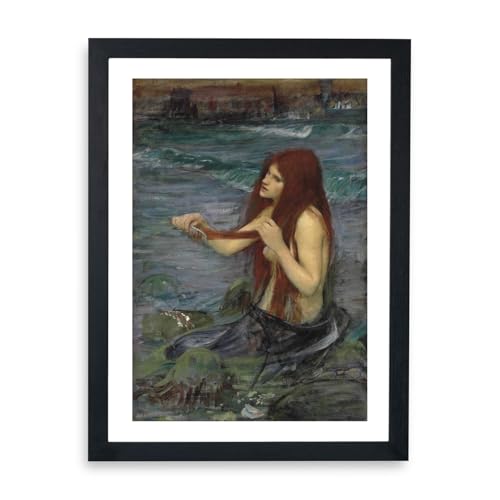 Affiche encadrée Une sirène Spiffing Prints reproduction d'art