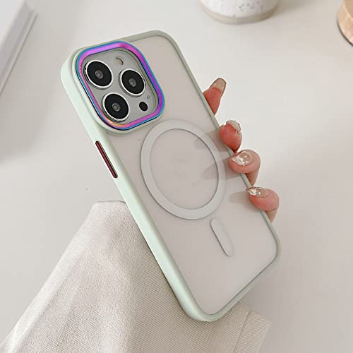 Coque magnétique iPhone 12 transparente avec protection caméra en métal
