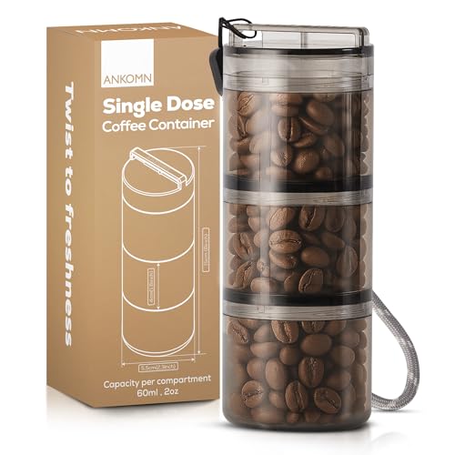 ANKOMN QuarterSeal X7 Airtight Modular Coffee Canister – Single Dose
