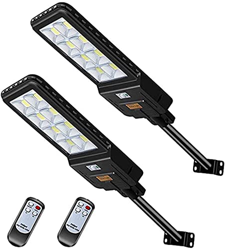 LEDMO 400W LED Street Lights Outdoor Solar- with Remote Control Mounting Bracket LED Solar Power Street Lamp 6500K Daylight White LEDMO 400W LED Street Lights Outdoor Solar- with Remote Control Mounting Bracket LED Solar Power Street Lamp 6500K Daylight White