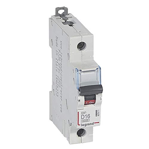 Magnetotérmico monofásico DX3 16A curva D con poder de corte 6kA 10kA 2