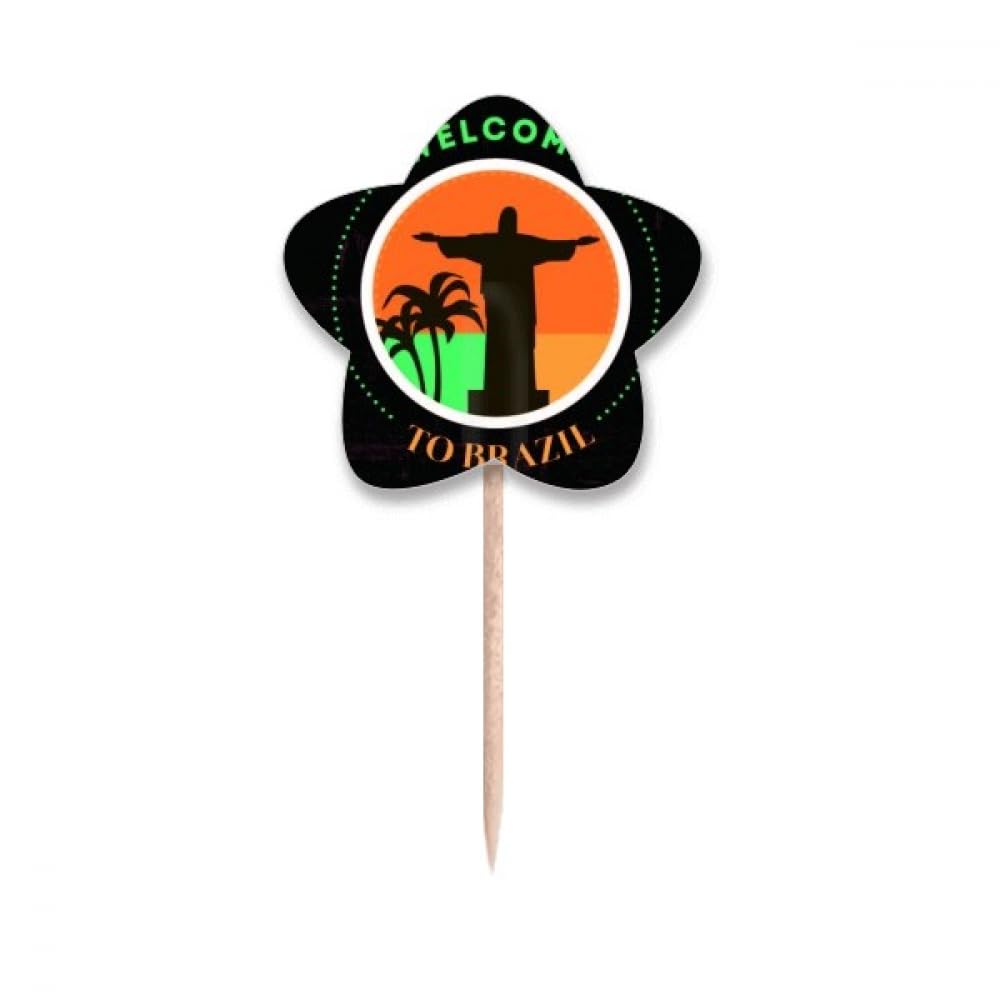 Cupcake picks Corcovado Brésil pour décorer vos soirées à thème et anniversaires