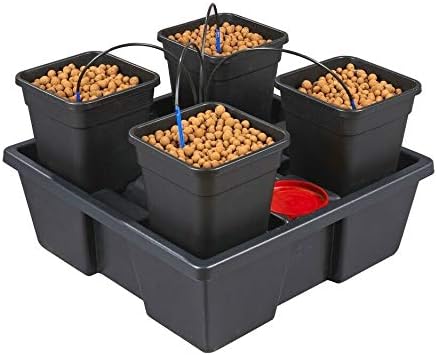 Like IWS Wilma 4 System Hydroponics Self Watering Dripper Grow Complete Kit (Wilma Large 4 x 18L Pots)