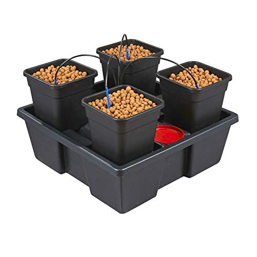 Like IWS Wilma 4 System Hydroponics Self Watering Dripper Grow Complete Kit (Wilma Large 4 x 18L Pots)