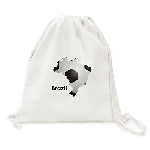 Sac cordon football Brésil toile pour éviter les sacs lourds