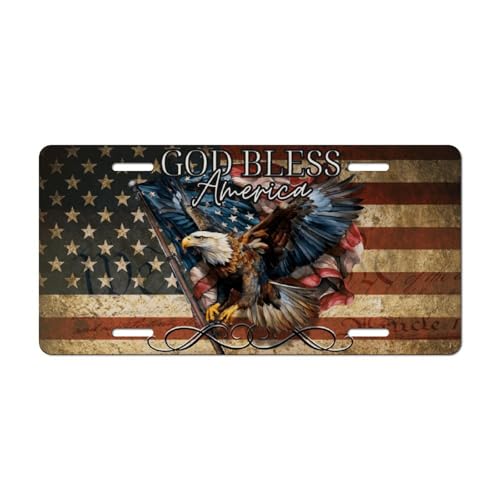 God Bless America Eagle Plate