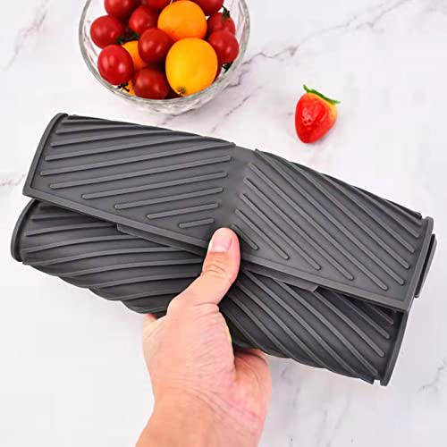 Maosgo DDM_GY Dish Drying Mat For Kitchen Counter, Silicone Large Dish Drying Pad, Easy Clean Non-Slipping Heat Resistant Dish Rack Mat thumb #6