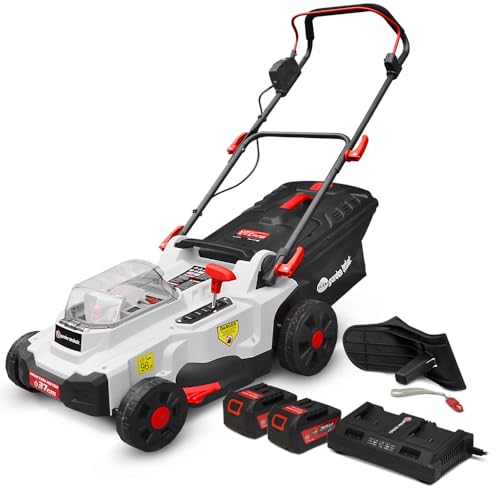 Tondeuse Rechargeable 40V (2x20V) 37cm - Batteries et Chargeur fournis - Elem Garden