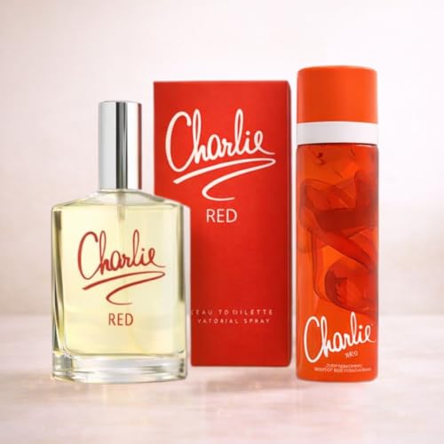 Charlie Perfume & Body Spray Gift Sets for Women Eau de Toilette & Body Fragrance Bundles 5 Curated Sets Available (Classic Red Set)