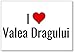 Mundus Souvenirs - J'adore Valea Dragului, Aimant de réfrigérateur (désign 3)