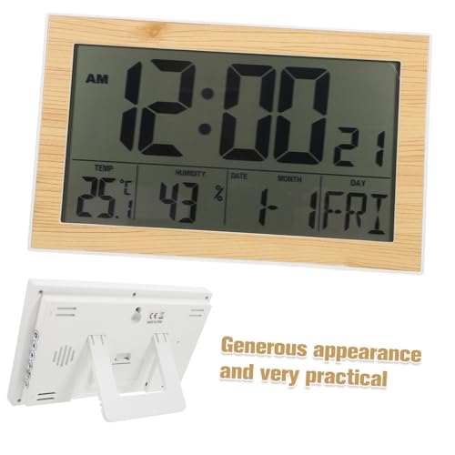 Horloge murale numérique lisible calendrier électronique pour éviter les retards - 4