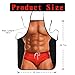 Landisun Apron Kitchen Chef Cooking Gag Gift 1 Piece of Creative Funny Grilling Baking (Macho Muscle Man)