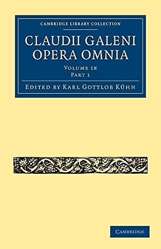Portada de Claudii Galeni Opera Omnia - Volume 18, Part 1