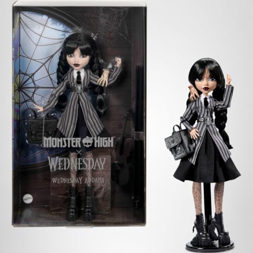 Poupée Mercredi Monster High HXJ04 – Articulée avec Accessoires et La Chose - vue 9