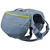 Ruffwear Palisades Dog Backpack, Multi-Day Pack with Removable Saddlebags, Breathable Adjustable Harness, Reflective Trim, Glacier Lake, X-Small