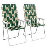 Outsunny Set of 2 Patio Folding Chairs, Classic Outdoor Camping Chairs, Portable...