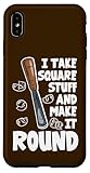Photo Gallery divertente scultura in legno "i take square stuff and make it round" custodia per iphone xs max Photo Gallery divertente scultura in legno "i take square stuff and make it round" custodia per iphone xs max