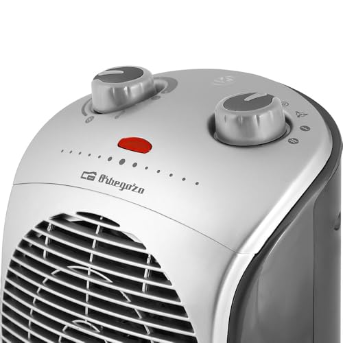 Miniatura 5 de Orbegozo Fh 5022 - Calefactor Oscilante, 2 Niveles De Potencia, Función Ventilador, Calor Instantáneo, Termostato Regulable, 2200 W