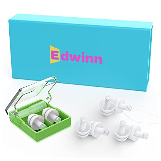 Edwinn Ear Plugs for Noise Reduction, 3 Pairs Invisible Noise Cancelling Ear Plugs, High Fidelity Hearing Protection for Concerts, Raves, Motorcycles, Work