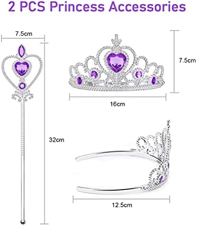 Robe De Princesse Robe Princesse Raiponce Enfant - Costume Avec Couronne Et Baguette Magique Robe De Princesse Robe Princesse Raiponce Enfant - Costume Avec Couronne Et Baguette Magique