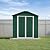 6x4 Ft Storage Shed with Floor, Permanent Steel Building with Lockable Doors & Air Vent for Backyard Garden Patio Lawn - Green