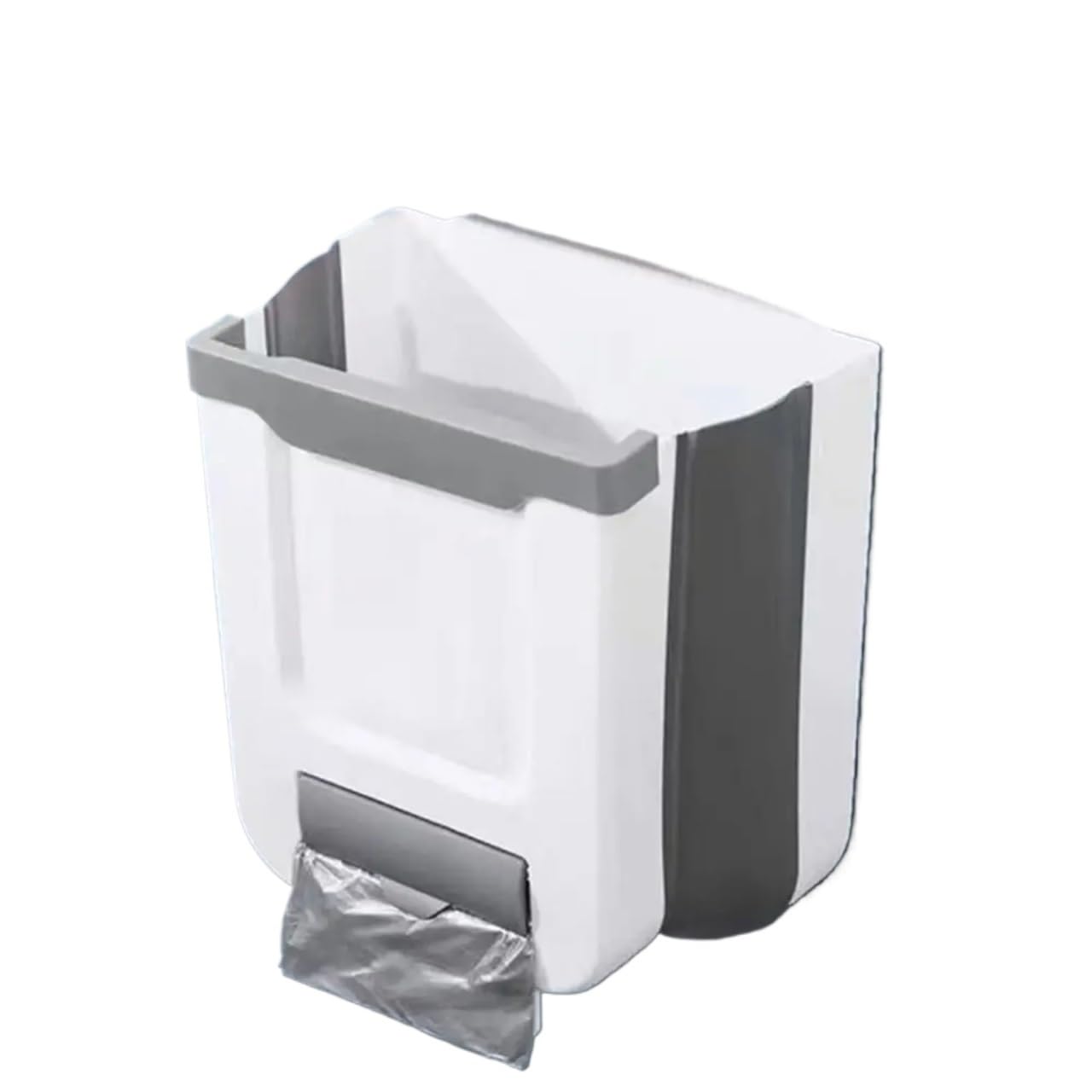Portarifiuti A Parete 7/10L PP Appeso Cestino Della Spazzatura Portatile Fissato Al Muro Porta Dell'armadio Bidone della Spazzatura Riciclabile Bidone Dei Rifiuti Pieghevole Cestino Cucine Per Bagno,