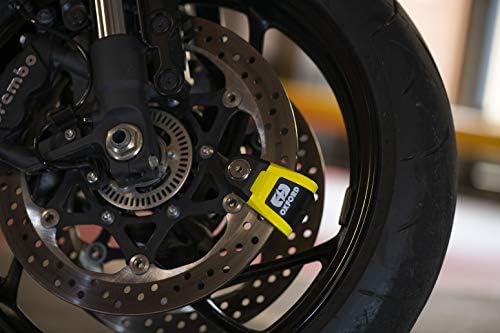 Oxford Quartz XD10 Motorcycle Disc Lock, 10 mm, Pin, yellow