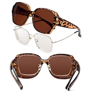 Face Shadow Surlunettes de Soleil Polarisées Sur-Lunettes de Soleil Femme pour Conduite, Cyclisme, Sport et Loisirs Protection UV400