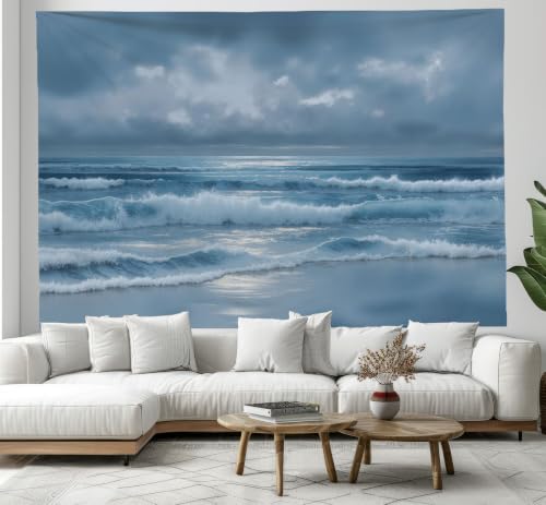 Tapiz de pared de cielo nublado 200x150cm para renovar paredes vacías sin pintar
